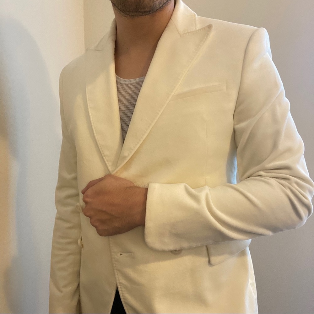 Zara Cream Double breasted Blazer